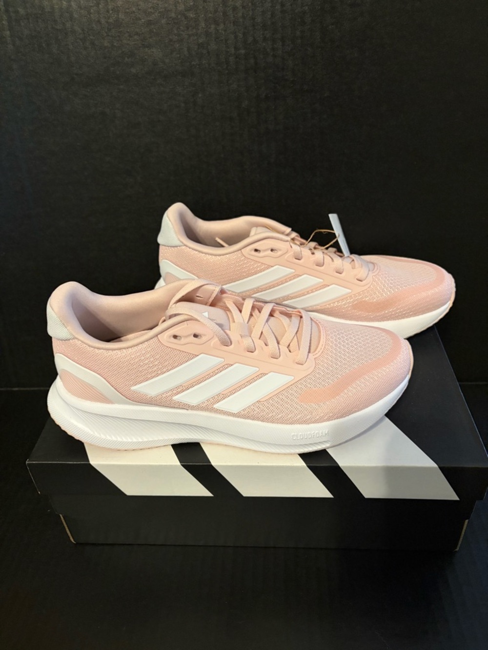 Adidas Women's Running Sneakers in Light Pink and White